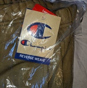 NIP CHAMPION LOOSE REVERSE WEAVE SWEATPANTS MUTED OLIVE